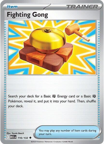 Fighting Gong 116/132 card from ME01: Mega Evolution