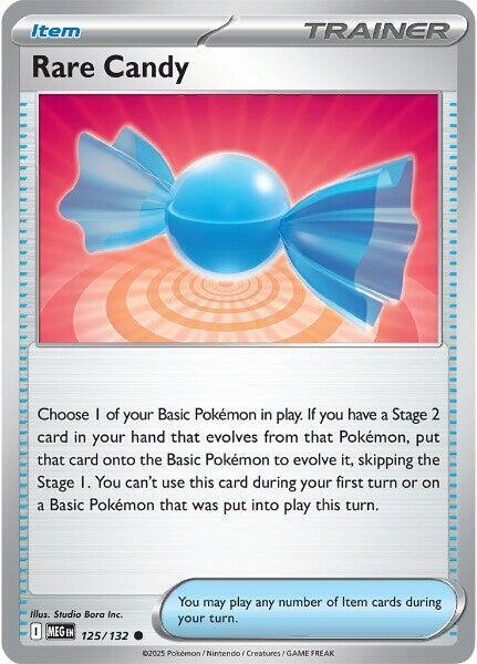 Rare Candy 125/132 card from ME01: Mega Evolution