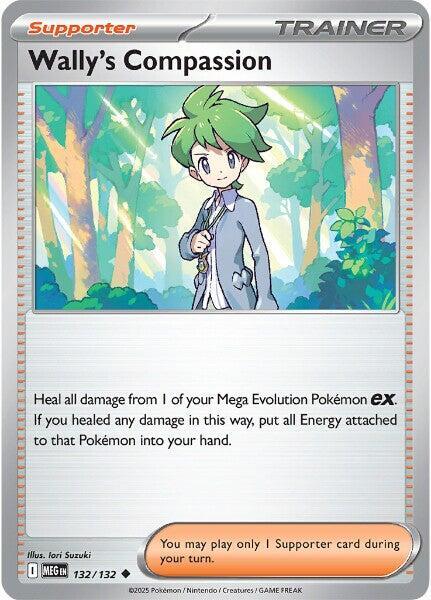 Wally's Compassion 132/132 card from ME01: Mega Evolution