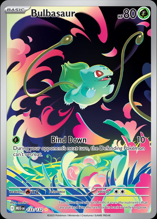 Bulbasaur 133/132 card from ME01: Mega Evolution
