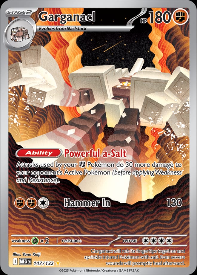 Garganacl 147/132 card from ME01: Mega Evolution