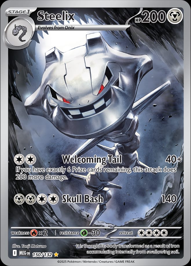 Steelix 150/132 card from ME01: Mega Evolution