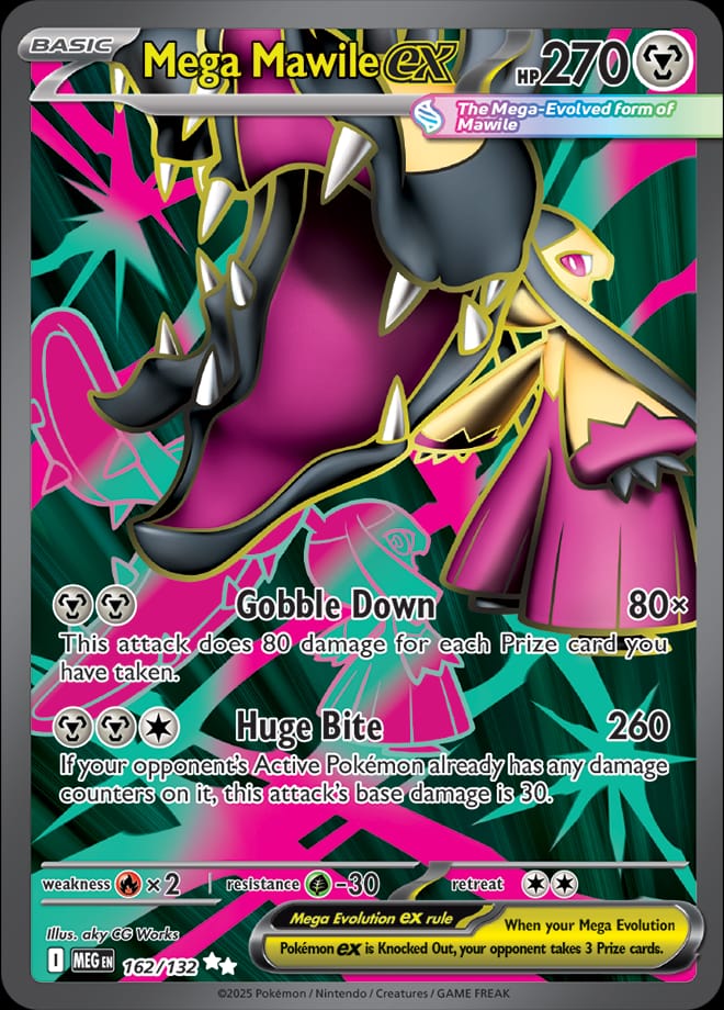 Mega Mawile ex 162/132 card from ME01: Mega Evolution