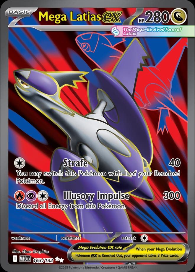 Mega Latias ex 163/132 card from ME01: Mega Evolution