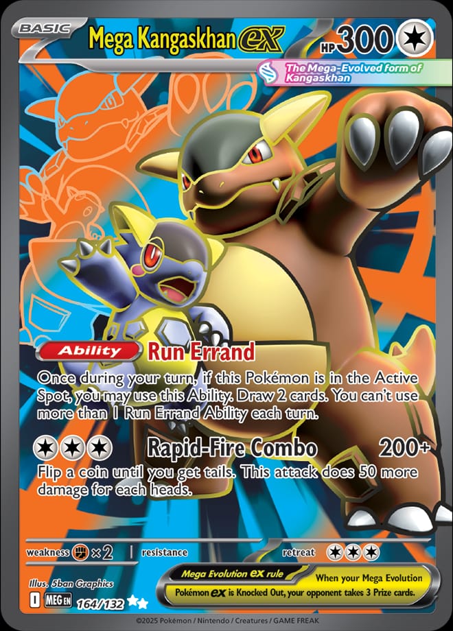 Mega Kangaskhan ex 164/132 card from ME01: Mega Evolution
