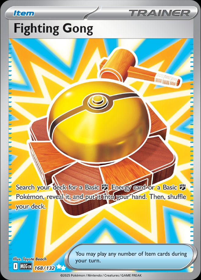 Fighting Gong 168/132 card from ME01: Mega Evolution
