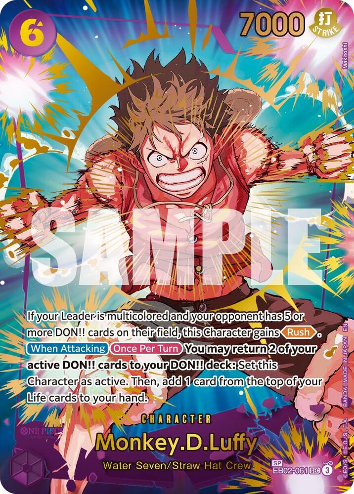 Monkey.D.Luffy (SP) EB02-061 card from Premium Booster -The Best- Vol. 2