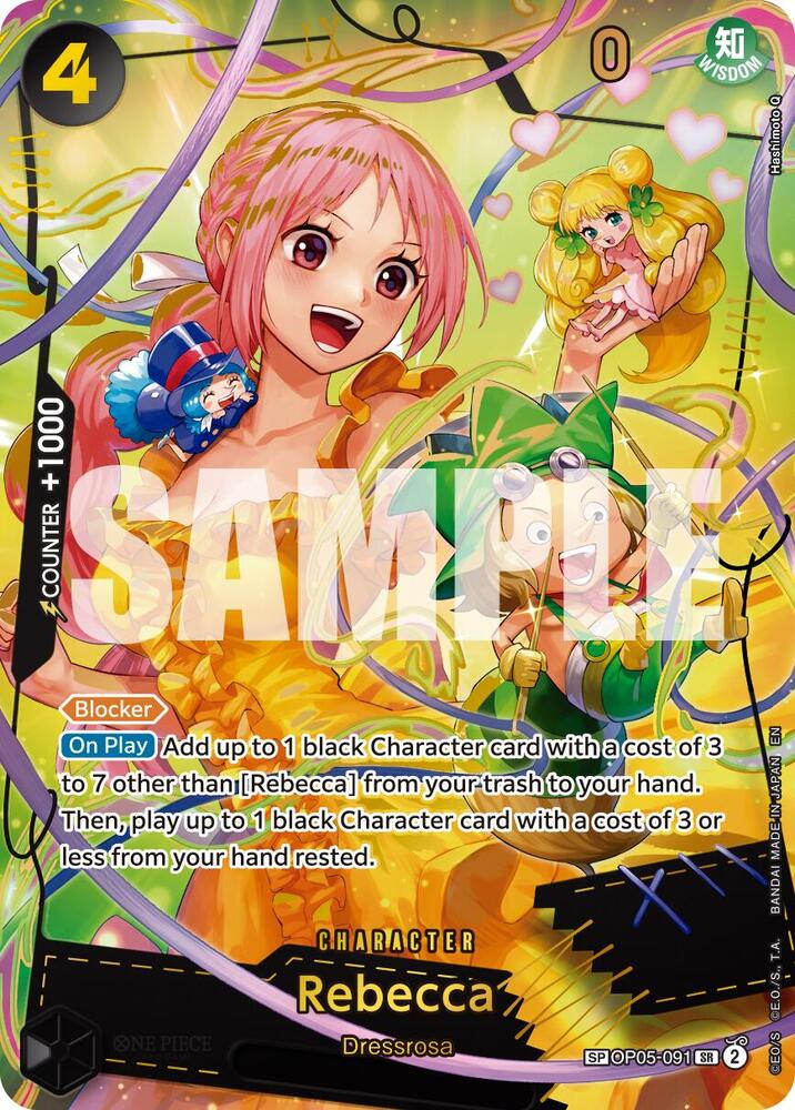 Rebecca (SP) OP05-091 card from Premium Booster -The Best- Vol. 2