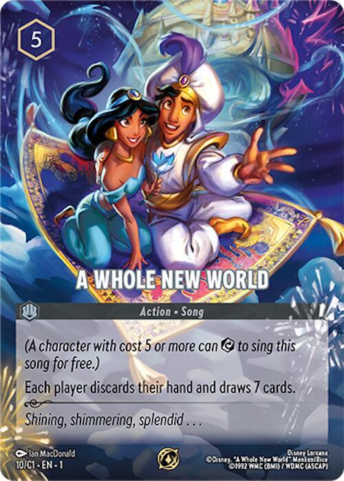 A Whole New World 10 card from Disney Lorcana Promo Cards