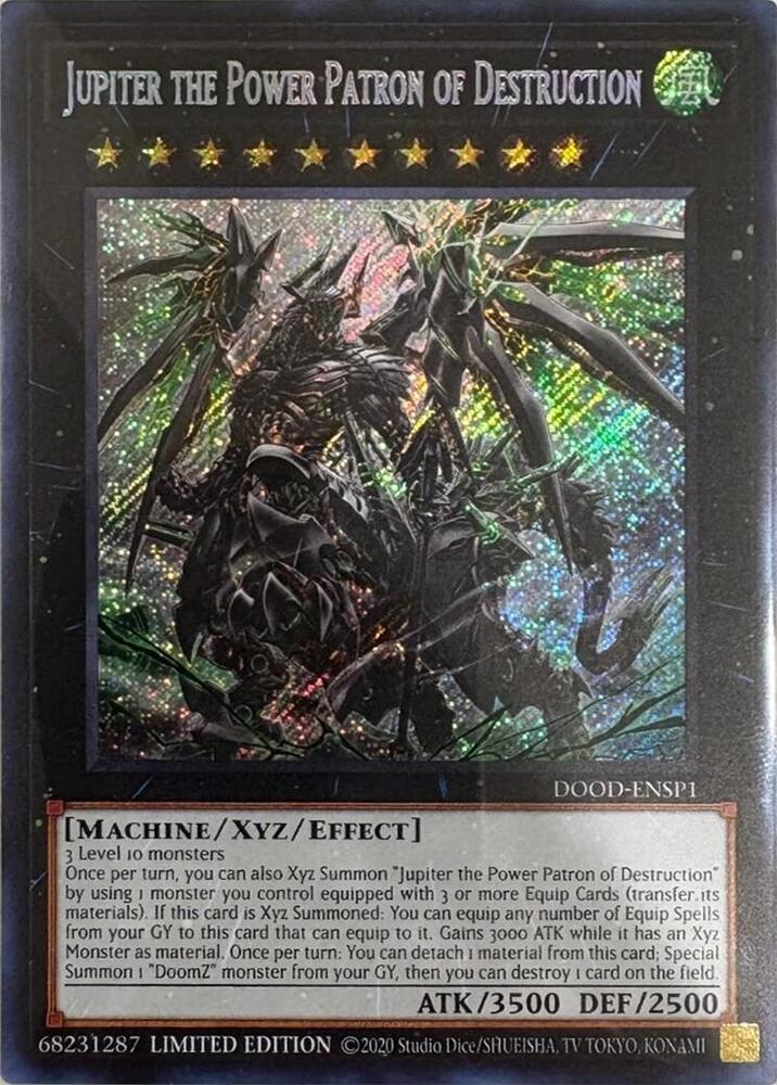 Jupiter the Power Patron of Destruction (SR) DOOD-ENSP1 card from Doom of Dimensions