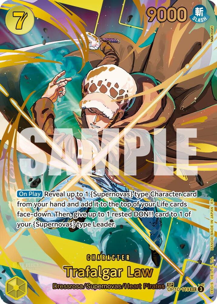 Trafalgar Law (SP) OP10-119 card from Premium Booster -The Best- Vol. 2