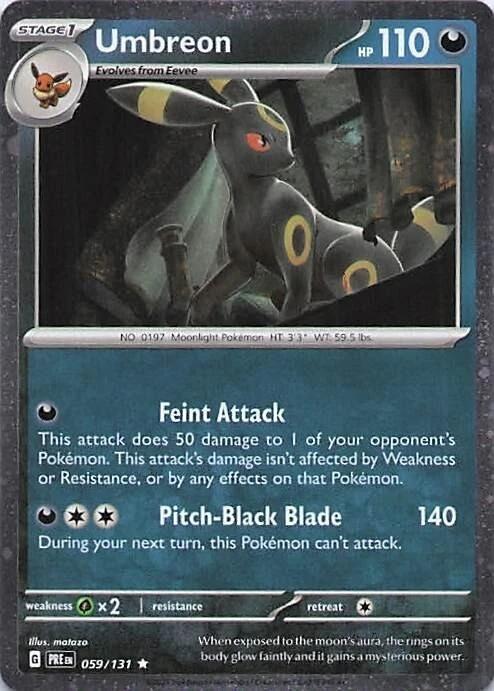 Umbreon - 059 (Cosmos Holo) 059/131 card from Miscellaneous Cards & Products