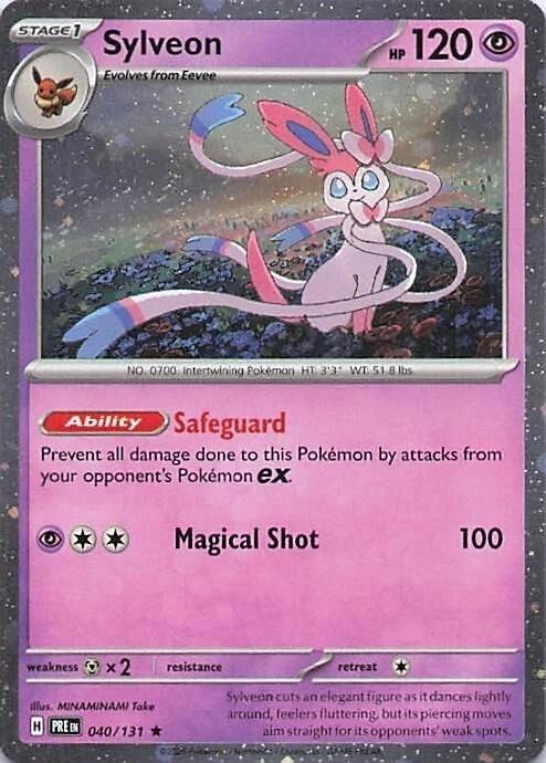 Sylveon (Cosmos Holo) 040/131 card from Miscellaneous Cards & Products
