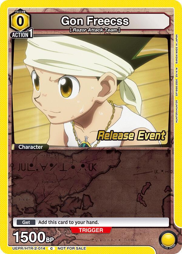 Gon Freecss UEPR/HTR-2-014 card from UEX04BT: HUNTER X HUNTER Vol.2 Release Event Cards