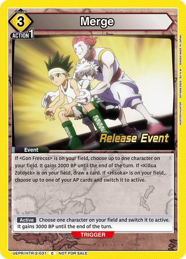 Merge UEPR/HTR-2-031 card from UEX04BT: HUNTER X HUNTER Vol.2 Release Event Cards