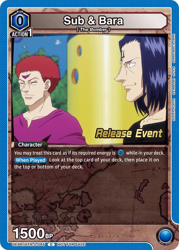 Sub & Bara UEPR/HTR-2-045 card from UEX04BT: HUNTER X HUNTER Vol.2 Release Event Cards