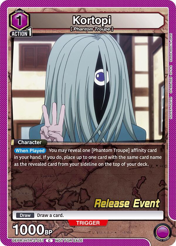 Kortopi UEPR/HTR-2-051 card from UEX04BT: HUNTER X HUNTER Vol.2 Release Event Cards