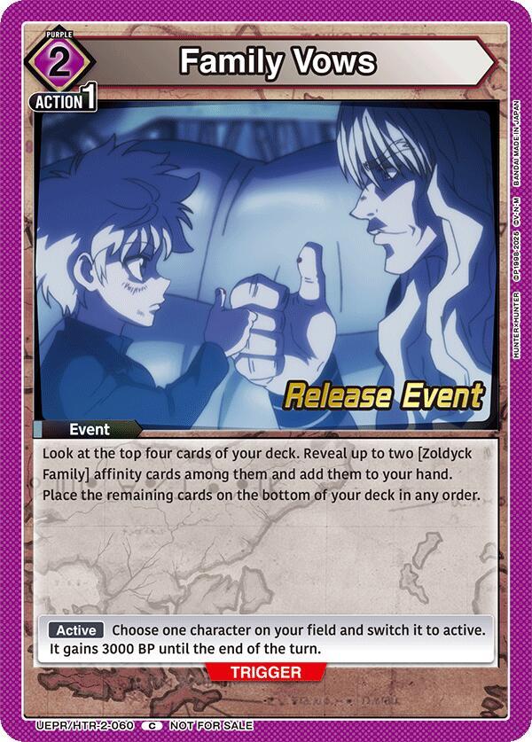 Family Vows UEPR/HTR-2-060 card from UEX04BT: HUNTER X HUNTER Vol.2 Release Event Cards
