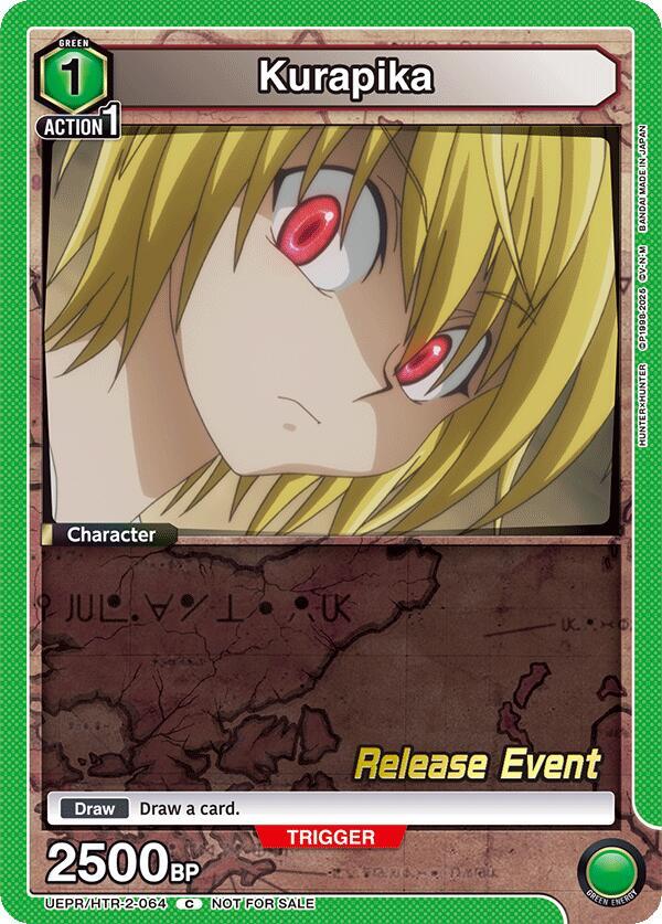 Kurapika UEPR/HTR-2-064 card from UEX04BT: HUNTER X HUNTER Vol.2 Release Event Cards