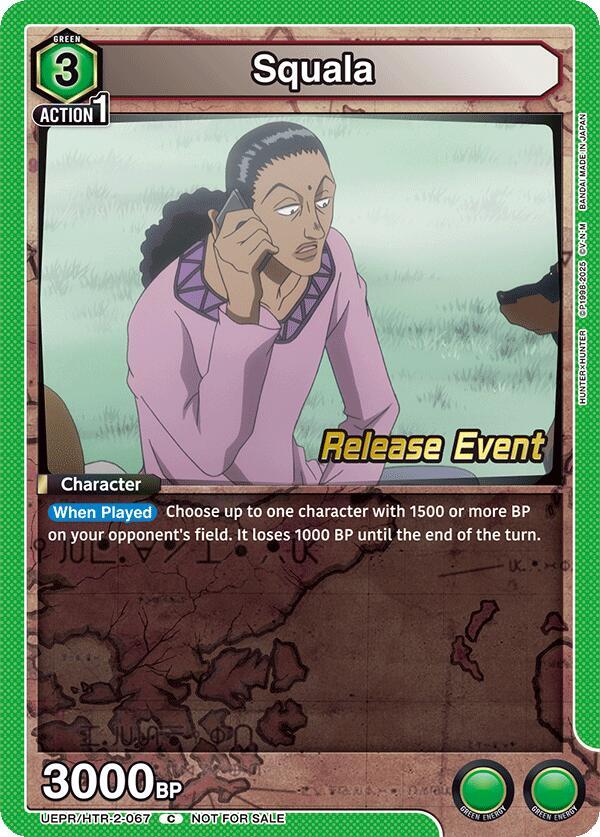 Squala UEPR/HTR-2-067 card from UEX04BT: HUNTER X HUNTER Vol.2 Release Event Cards