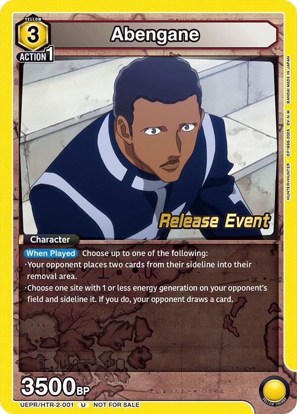 Abengane UEPR/HTR-2-001 card from UEX04BT: HUNTER X HUNTER Vol.2 Release Event Cards