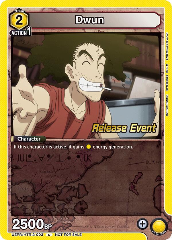 Dwun UEPR/HTR-2-003 card from UEX04BT: HUNTER X HUNTER Vol.2 Release Event Cards
