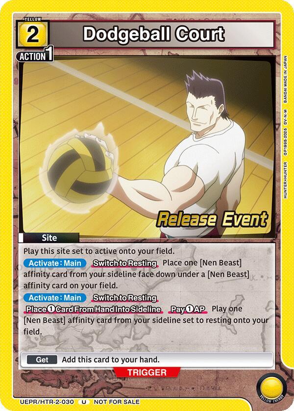 Dodgeball Court UEPR/HTR-2-030 card from UEX04BT: HUNTER X HUNTER Vol.2 Release Event Cards