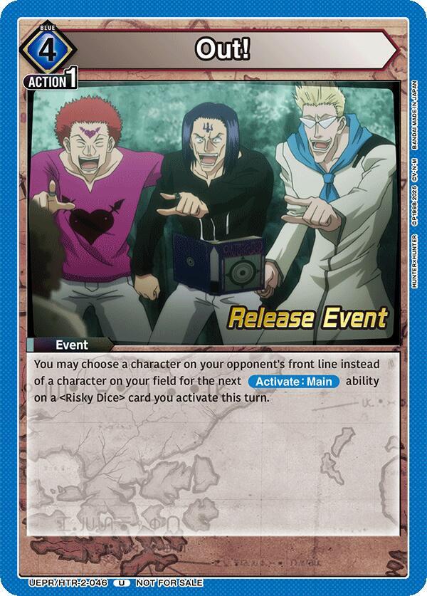 Out! UEPR/HTR-2-046 card from UEX04BT: HUNTER X HUNTER Vol.2 Release Event Cards