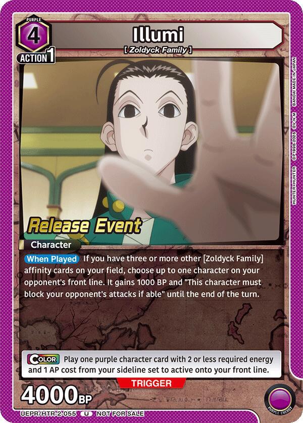 Illumi UEPR/HTR-2-055 card from UEX04BT: HUNTER X HUNTER Vol.2 Release Event Cards