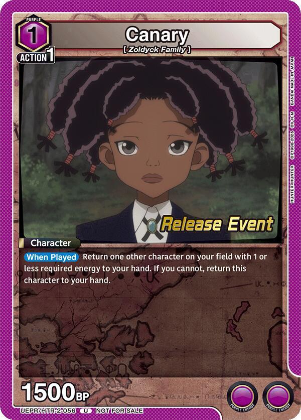 Canary UEPR/HTR-2-056 card from UEX04BT: HUNTER X HUNTER Vol.2 Release Event Cards