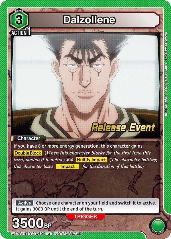 Dalzollene UEPR/HTR-2-069 card from UEX04BT: HUNTER X HUNTER Vol.2 Release Event Cards
