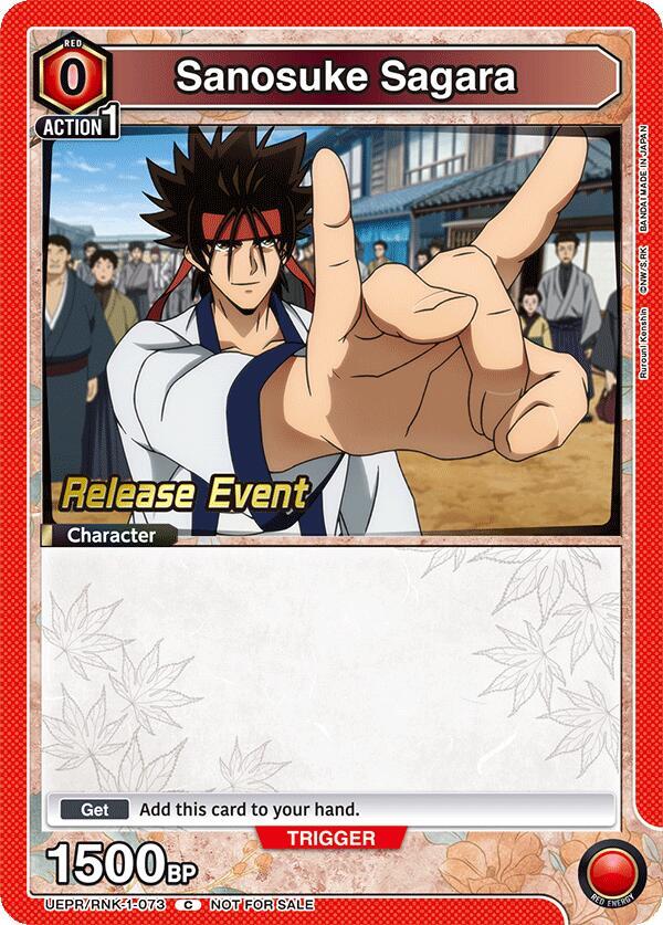 Sanosuke Sagara UEPR/RNK-1-073 card from UE11BT: Rurouni Kenshin Release Event Cards