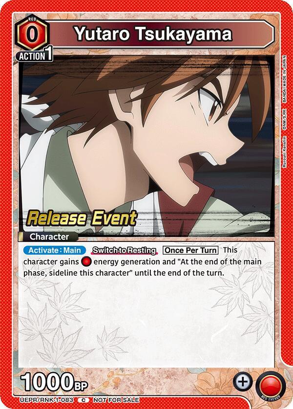 Yutaro Tsukayama UEPR/RNK-1-083 card from UE11BT: Rurouni Kenshin Release Event Cards