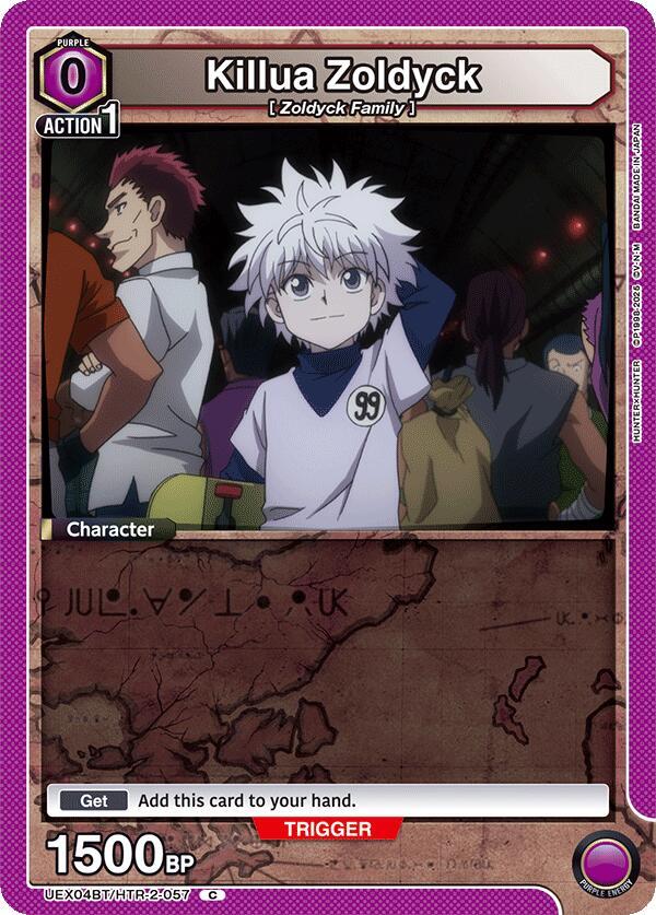 Killua Zoldyck (Box Topper Foil) UEX04BT/HTR-2-057 card from UEX04BT: HUNTER X HUNTER Vol.2