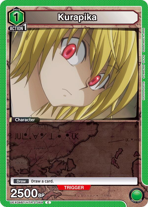 Kurapika (Box Topper Foil) UEX04BT/HTR-2-064 card from UEX04BT: HUNTER X HUNTER Vol.2