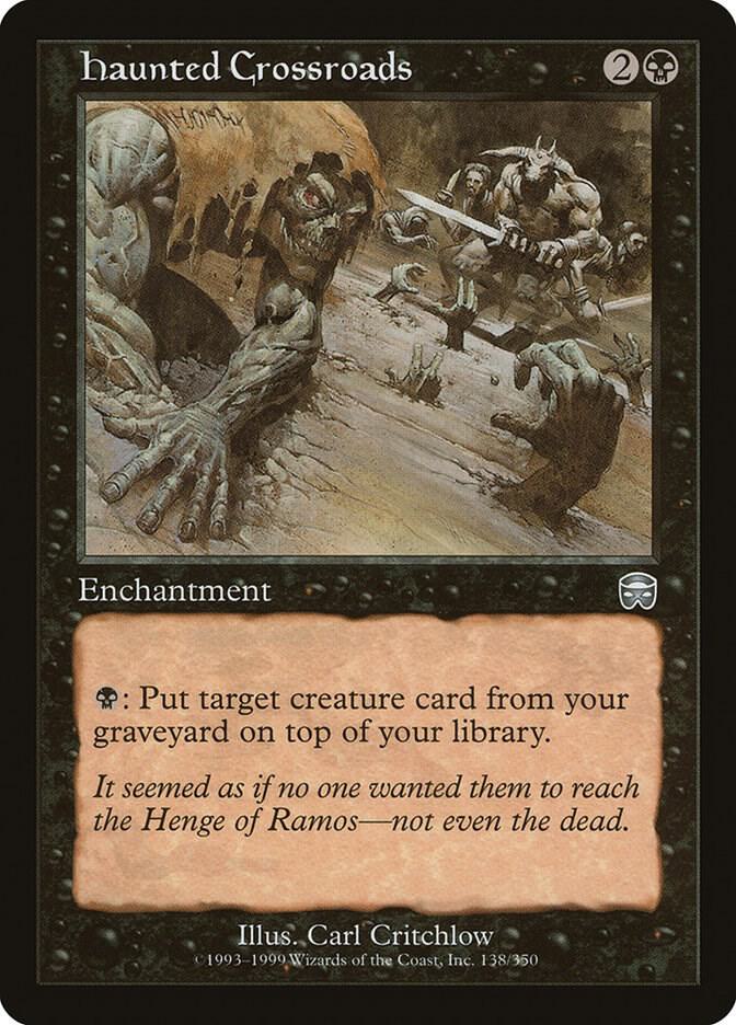 Haunted Crossroads 138 card from Mercadian Masques