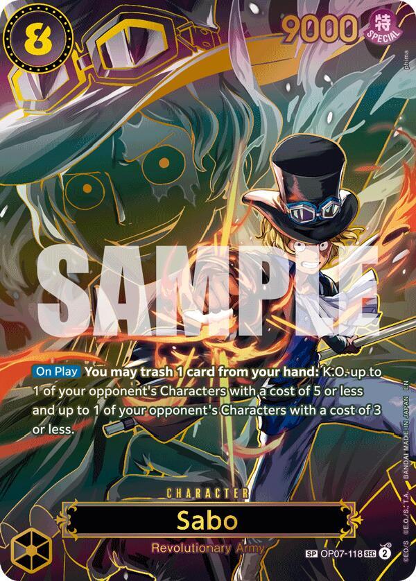 Sabo (SP) OP07-118 card from Carrying On His Will