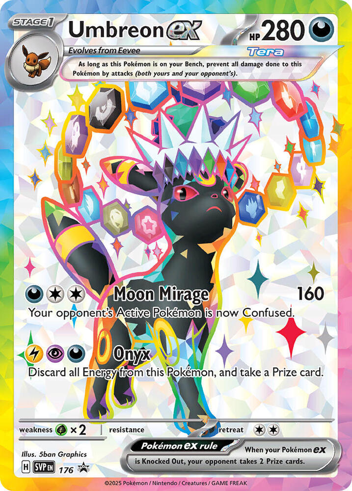 Umbreon ex - 176 SVP 176 card from SV: Scarlet & Violet Promo Cards