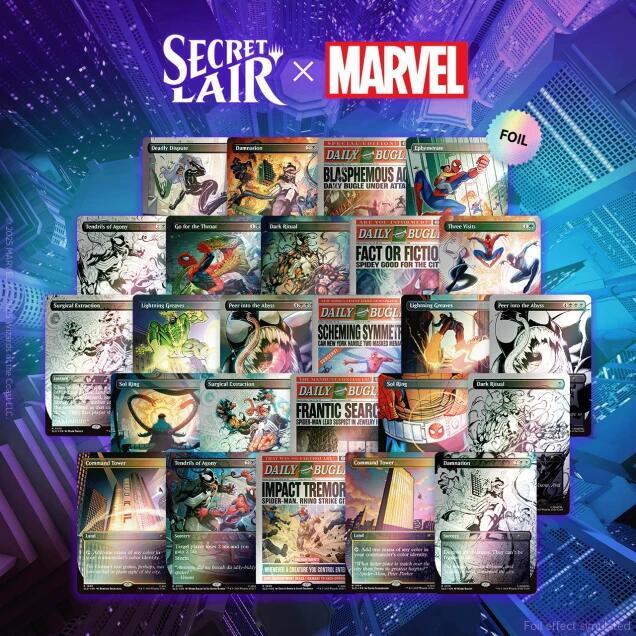 Secret Lair Drop: Secret Lair x Marvel's Spider-Man: The Foil Web-Slinger Bundle card from Secret Lair Drop Series