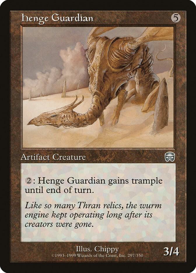 Henge Guardian 297 card from Mercadian Masques