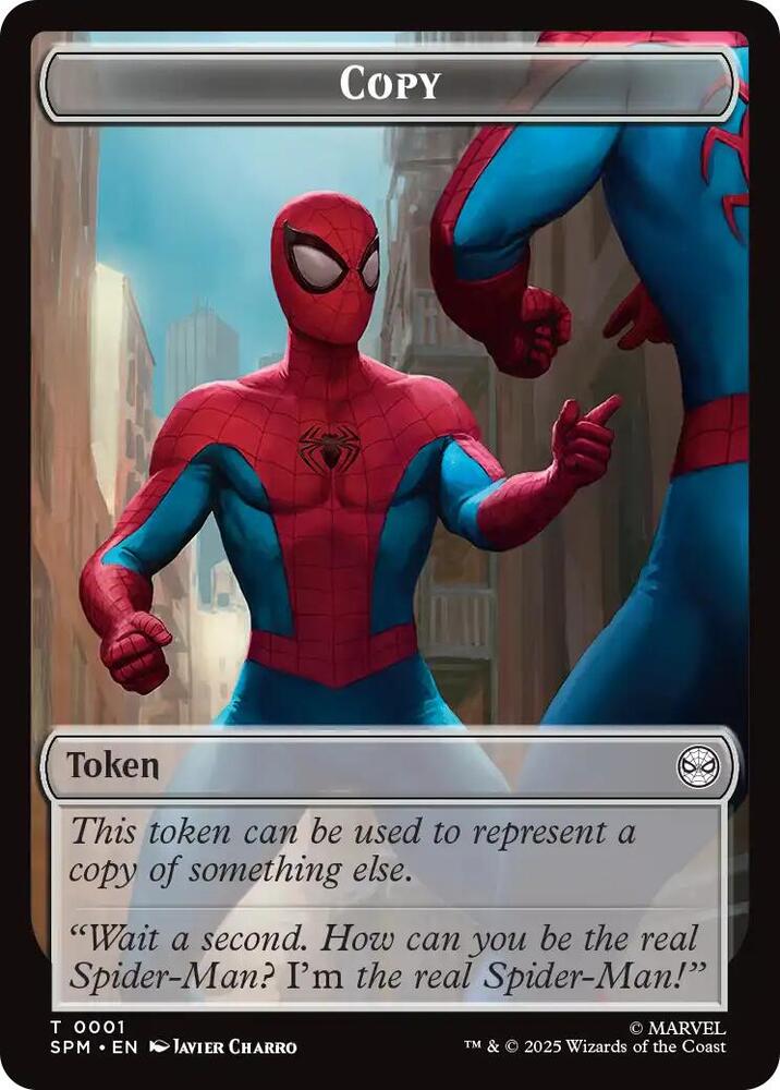 Copy // Human Citizen Double-Sided Token 1 // 4 card from Marvel's Spider-Man