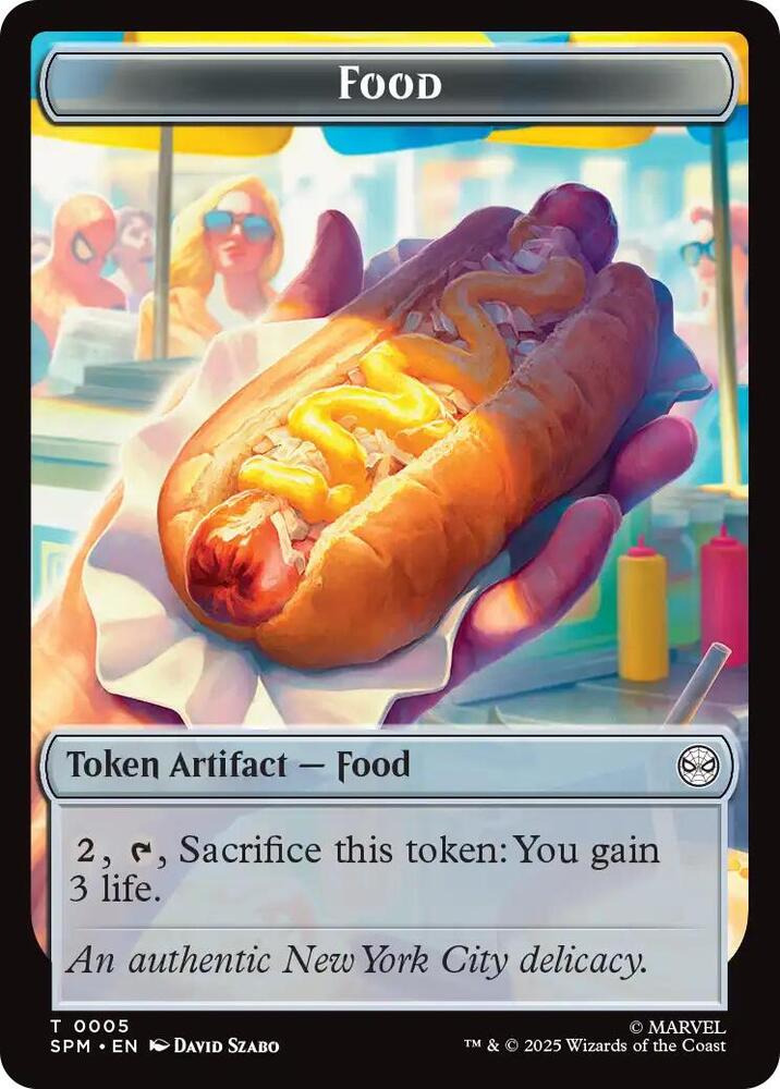 Food // Robot Double-Sided Token 5 // 6 card from Marvel's Spider-Man