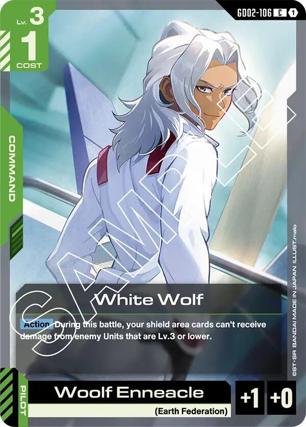 White Wolf GD02-106 card from Dual Impact