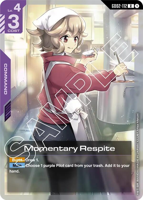 Momentary Respite GD02-112 card from Dual Impact