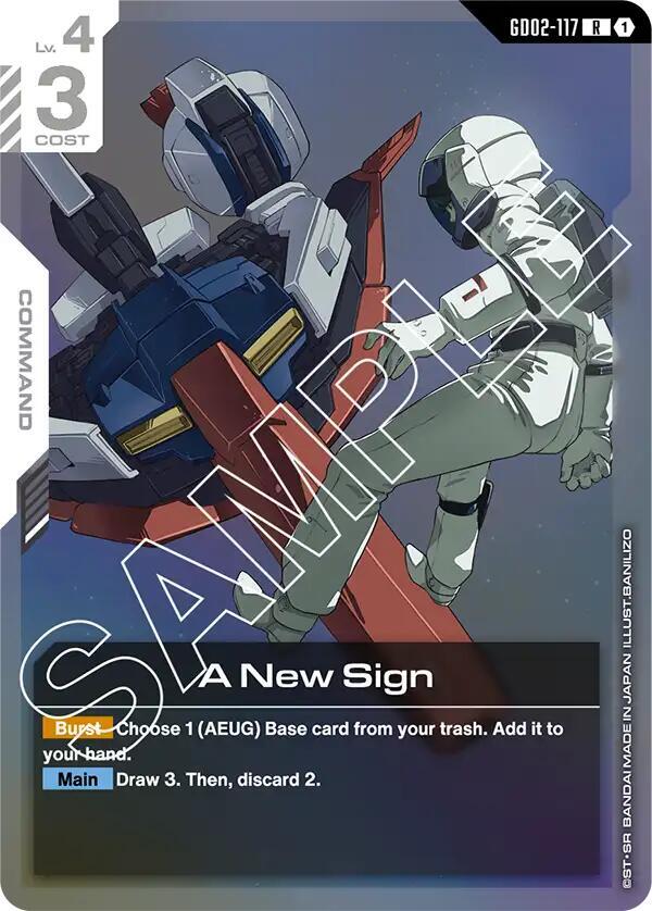 A New Sign GD02-117 card from Dual Impact