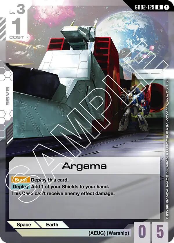 Argama GD02-129 card from Dual Impact