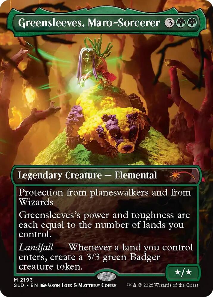 Greensleeves, Maro-Sorcerer 2193 card from Secret Lair Drop Series