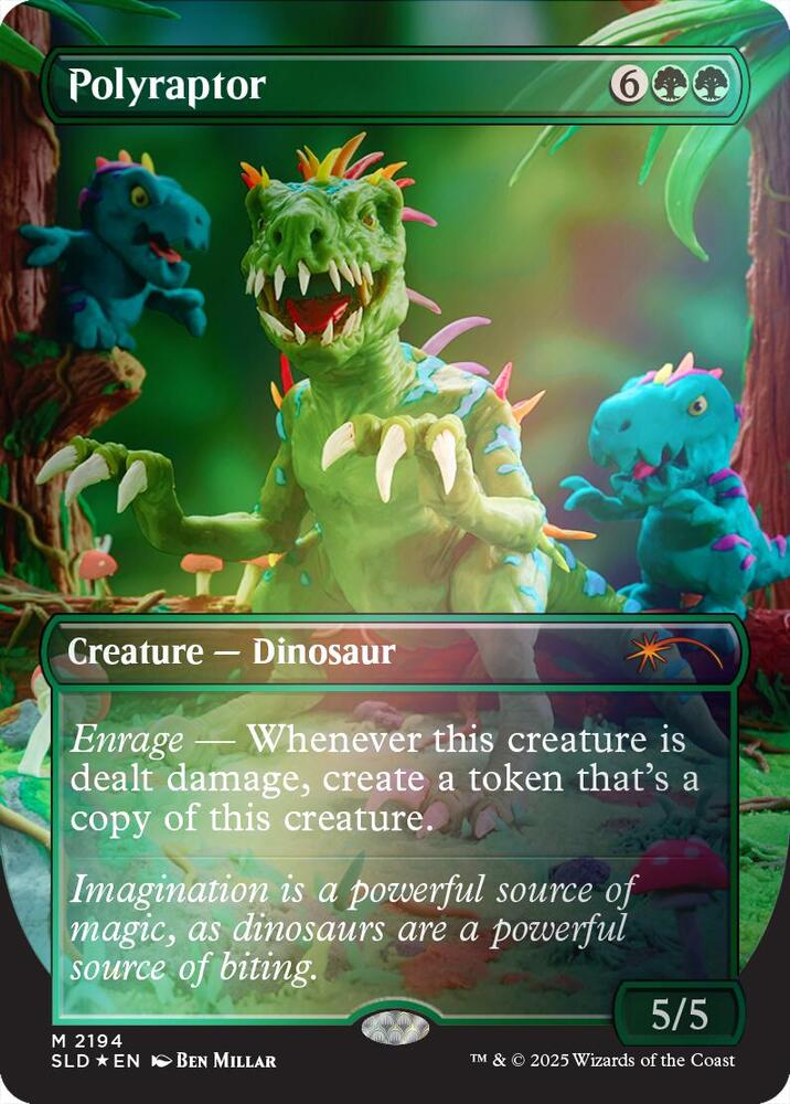 Polyraptor (Rainbow Foil) 2194 card from Secret Lair Drop Series