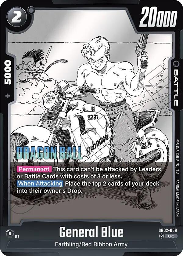 General Blue SB02-059 card from Manga Booster 02