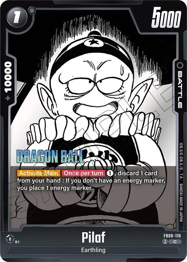 Pilaf FB06-110 card from Manga Booster 02